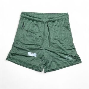 American Eagle Sage Green Mesh Shorts with pockets
